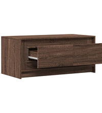 LED-Couchtisch Braun Eichen-Optik Holzwerkstoff