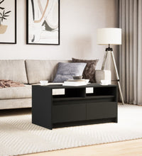 LED-Couchtisch Schwarz Holzwerkstoff