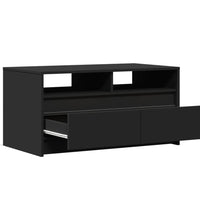 LED-Couchtisch Schwarz Holzwerkstoff