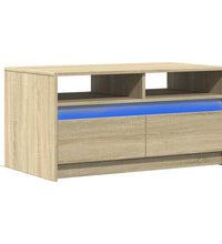 LED-Couchtisch Sonoma-Eiche Holzwerkstoff