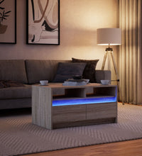 LED-Couchtisch Sonoma-Eiche Holzwerkstoff