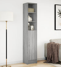 LED-Sideboard Grau Sonoma 36x32,5x200 cm Holzwerkstoff