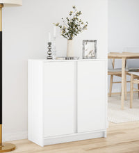 LED-Sideboard Weiß 77x34x85 cm Holzwerkstoff