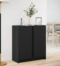 LED-Sideboard Schwarz 77x34x85 cm Holzwerkstoff