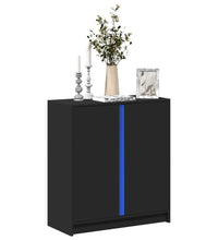 LED-Sideboard Schwarz 77x34x85 cm Holzwerkstoff