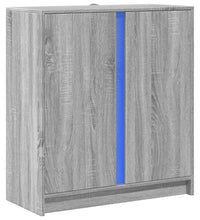 LED-Sideboard Grau Sonoma 77x34x85 cm Holzwerkstoff