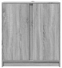 LED-Sideboard Grau Sonoma 77x34x85 cm Holzwerkstoff