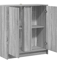 LED-Sideboard Grau Sonoma 77x34x85 cm Holzwerkstoff