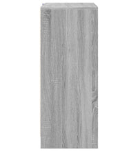 LED-Sideboard Grau Sonoma 77x34x85 cm Holzwerkstoff