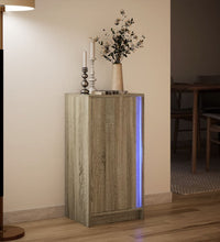 LED-Sideboard Sonoma-Eiche 42,5x34x85 cm Holzwerkstoff