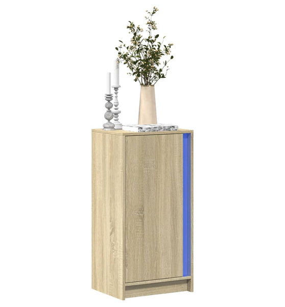 LED-Sideboard Sonoma-Eiche 42,5x34x85 cm Holzwerkstoff