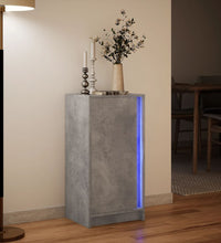 LED-Sideboard Betongrau 42,5x34x85 cm Holzwerkstoff