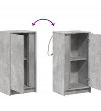 LED-Sideboard Betongrau 42,5x34x85 cm Holzwerkstoff