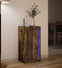 LED-Sideboard Räuchereiche 42,5x34x85 cm Holzwerkstoff