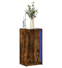 LED-Sideboard Räuchereiche 42,5x34x85 cm Holzwerkstoff