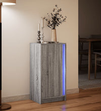 LED-Sideboard Grau Sonoma 42,5x34x85 cm Holzwerkstoff