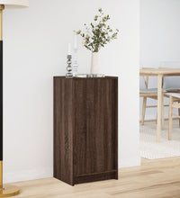 LED-Sideboard Braun Eichen-Optik 42,5x34x85 cm Holzwerkstoff