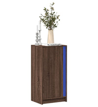 LED-Sideboard Braun Eichen-Optik 42,5x34x85 cm Holzwerkstoff