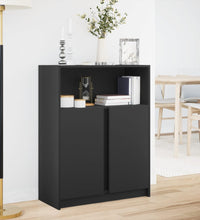 LED-Sideboard Schwarz 77x34x100 cm Holzwerkstoff