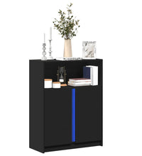 LED-Sideboard Schwarz 77x34x100 cm Holzwerkstoff