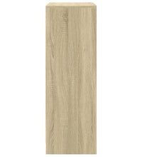 LED-Sideboard Sonoma-Eiche 77x34x100 cm Holzwerkstoff