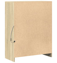 LED-Sideboard Sonoma-Eiche 77x34x100 cm Holzwerkstoff