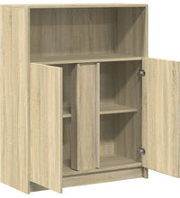 LED-Sideboard Sonoma-Eiche 77x34x100 cm Holzwerkstoff