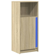LED-Sideboard Sonoma-Eiche 42,5x34x100 cm Holzwerkstoff
