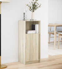 LED-Sideboard Sonoma-Eiche 42,5x34x100 cm Holzwerkstoff