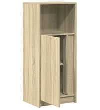 LED-Sideboard Sonoma-Eiche 42,5x34x100 cm Holzwerkstoff