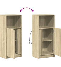 LED-Sideboard Sonoma-Eiche 42,5x34x100 cm Holzwerkstoff