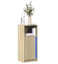 LED-Sideboard Sonoma-Eiche 42,5x34x100 cm Holzwerkstoff