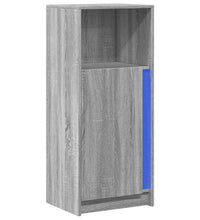 LED-Sideboard Grau Sonoma 42,5x34x100 cm Holzwerkstoff