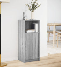 LED-Sideboard Grau Sonoma 42,5x34x100 cm Holzwerkstoff