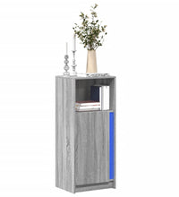 LED-Sideboard Grau Sonoma 42,5x34x100 cm Holzwerkstoff