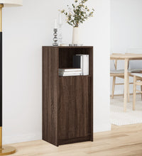 LED-Sideboard Braun Eichen-Optik 42,5x34x100 cm Holzwerkstoff