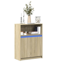 Sideboard mit LED Sonoma-Eiche 72x34x100 cm Holzwerkstoff