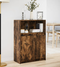 Sideboard mit LED Räuchereiche 72x34x100 cm Holzwerkstoff