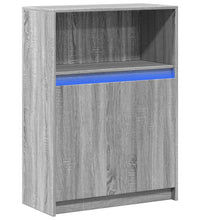 Sideboard mit LED Grau Sonoma 72x34x100 cm Holzwerkstoff