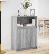 Sideboard mit LED Grau Sonoma 72x34x100 cm Holzwerkstoff