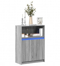 Sideboard mit LED Grau Sonoma 72x34x100 cm Holzwerkstoff