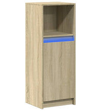 LED-Sideboard Sonoma-Eiche 38x34x100 cm Holzwerkstoff