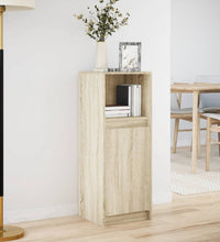 LED-Sideboard Sonoma-Eiche 38x34x100 cm Holzwerkstoff