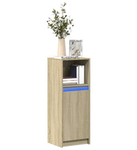 LED-Sideboard Sonoma-Eiche 38x34x100 cm Holzwerkstoff