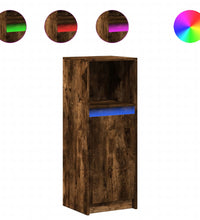 LED-Sideboard Räuchereiche 38x34x100 cm Holzwerkstoff