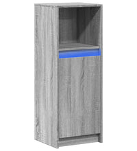 LED-Sideboard Grau Sonoma 38x34x100 cm Holzwerkstoff