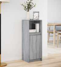 LED-Sideboard Grau Sonoma 38x34x100 cm Holzwerkstoff