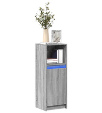 LED-Sideboard Grau Sonoma 38x34x100 cm Holzwerkstoff