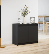 LED-Sideboard Schwarz 72x34x61 cm Holzwerkstoff