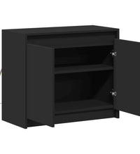 LED-Sideboard Schwarz 72x34x61 cm Holzwerkstoff